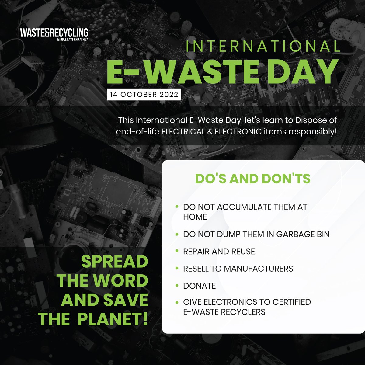 Recycle it all, no matter how small! ♻️🗑️

#ewaste #recycle #reuse #ewaste2022 #electrical #electronics #reponsibility #wrmea #4rs #wrmea #middleeast #wrmeamag