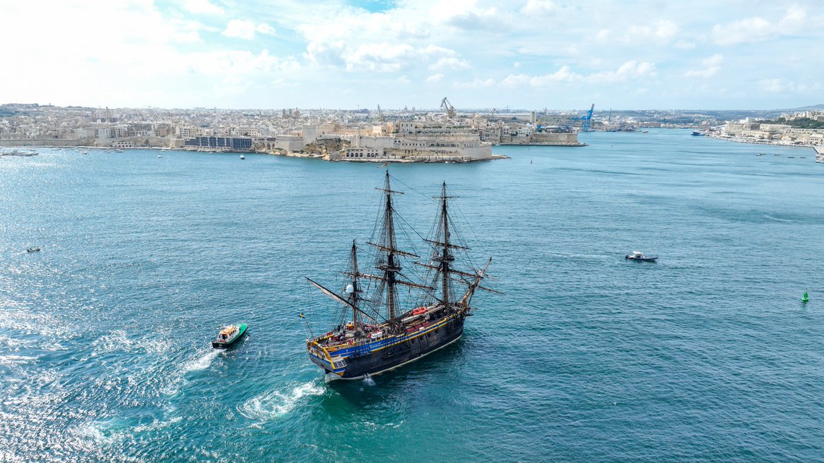 The Götheborg has made its way to Malta for the very first time. It is currently moored at Valletta Waterfront till the 18th of October. Transport Malta remains committed to organise such port calls and keep building on the good reputation of our maritime industry.