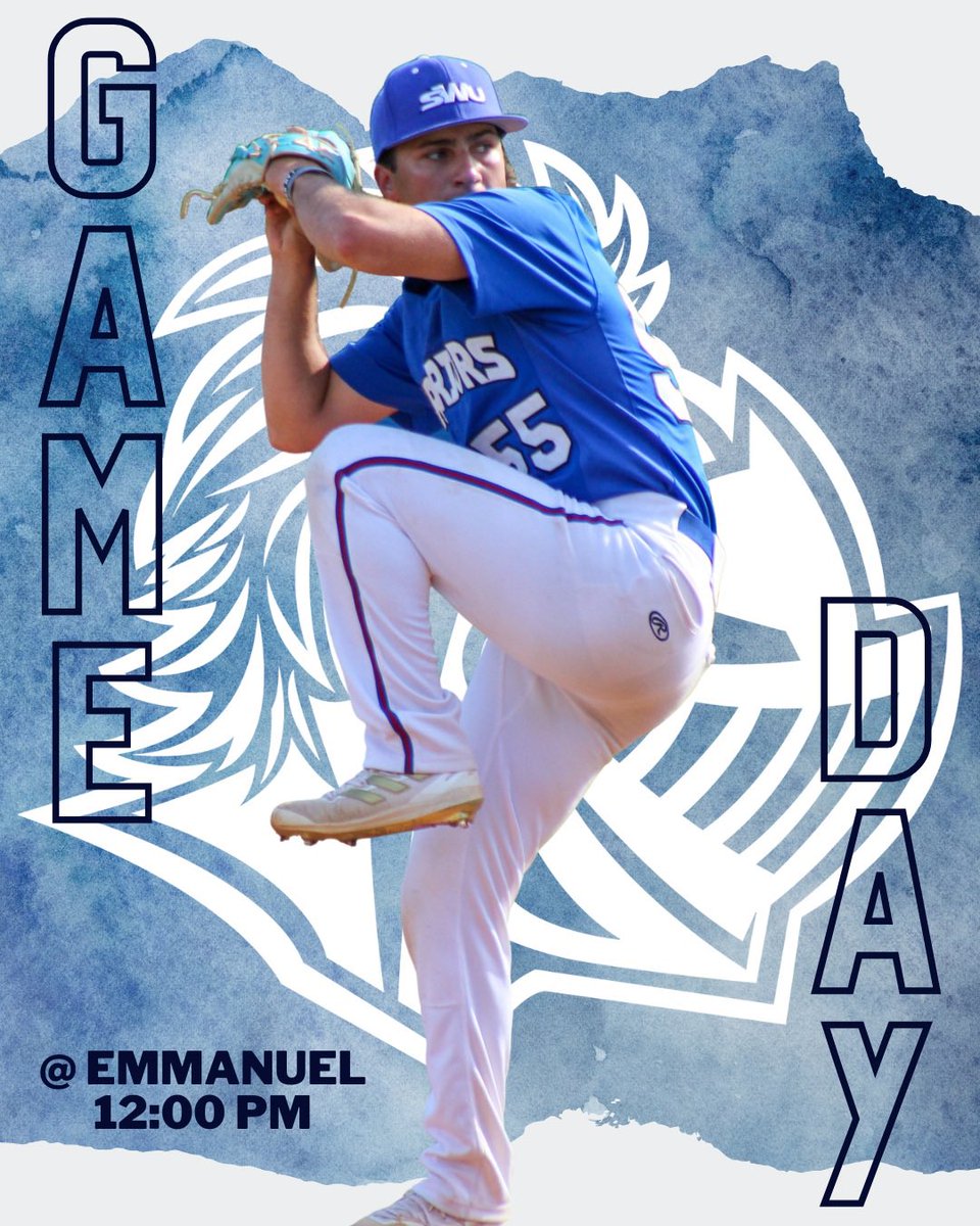 WAKE UP WARRIORS IT’S GAME DAY!! We are on the road headed to Emmanuel College <a href="/ATHLETICSatEC/">Emmanuel Athletics</a> for our first pre-season game. First game starts @ 12:00 and the second game will follow. #swuathletics #swubaseball #gowarriors
