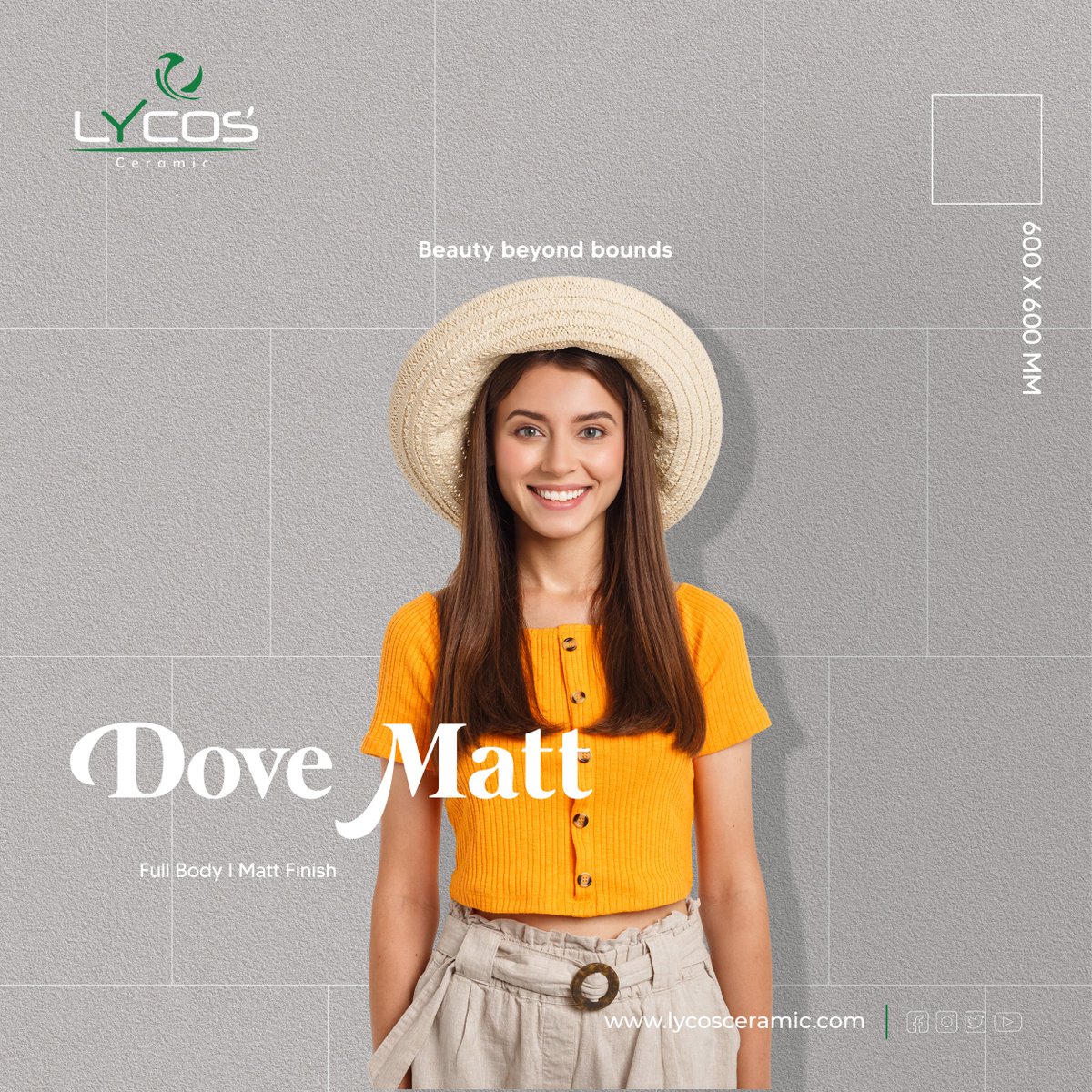lycostiles's tweet photo. Beauty beyond bounds.
Full body tiles
Dove Matt
Size: 600x600 MM
Finish: Matt
Product code: 251326180
https://t.co/A6dnDxZTdG
Email:export@lycosceramic.com
WhatsApp:+919909998712
#Fullbodytiles #Tiles #600x600MM #MattTiles #MattFinish #FloorTiles #porcelainTile #LycosCeramic https://t.co/YNhw0hoOJy