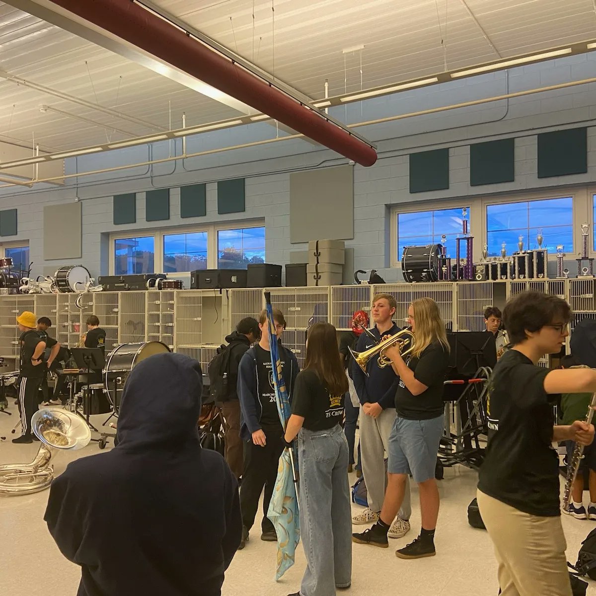 AchsBand's tweet photo. Tune in to Fox 5 DC this morning for a live pep rally at ACHS to celebrate our volleyball and football teams as well as our cheerleaders and band!  🏈 🏐 🎺 https://t.co/83XXTSDqR6