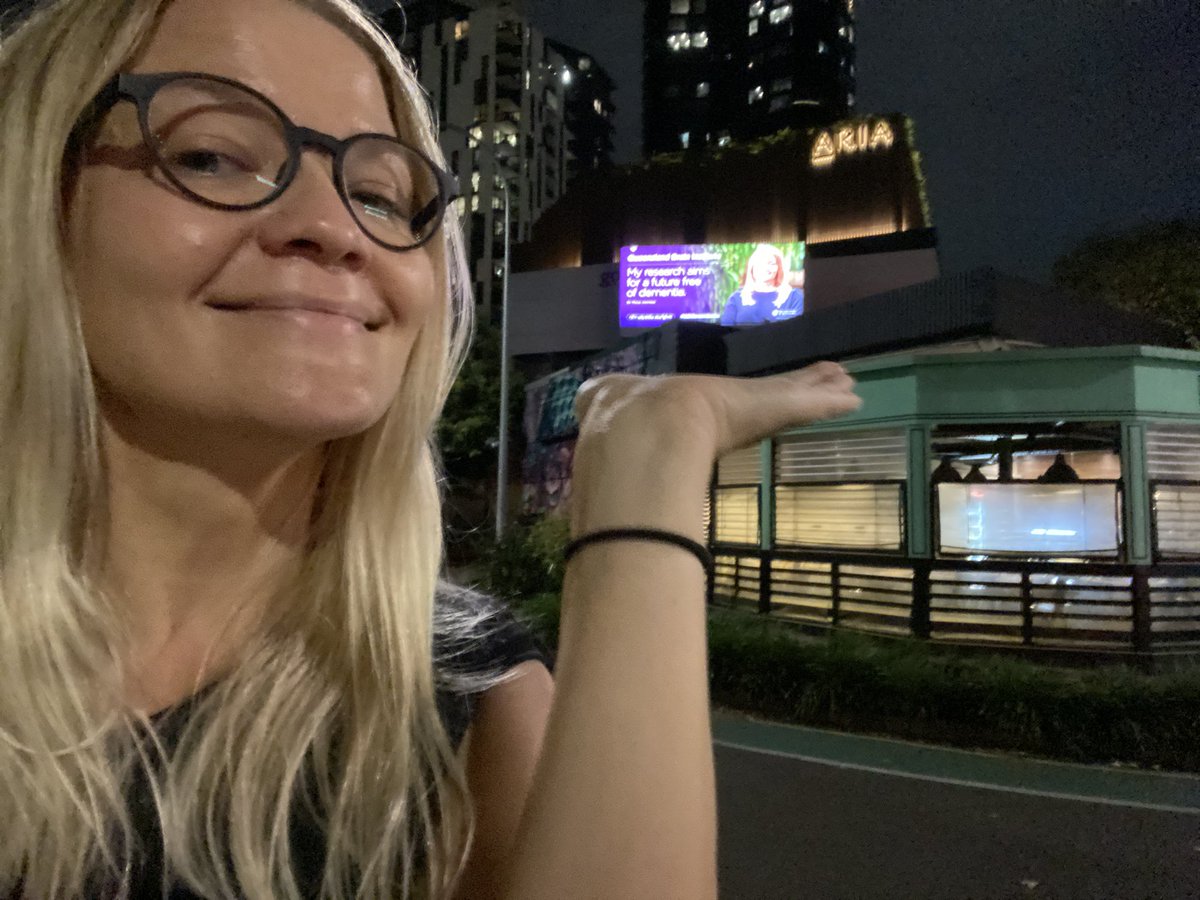joensuumerja's tweet photo. I had no idea where my life would take me when I moved from Finland to Australia - and now I’m on a billboard! Please support out basic and translational dementia research 🧠#CJCADR
#PleaseRememberUs #QBIrememberus I’m having a proud moment, and creating some nice memories! 💪🏻 https://t.co/qDx5IV6Sby