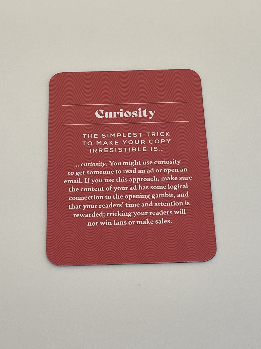 VikkiRossWrites's tweet image. Cool cards from the cool #CopyDeck @procopywriters are giving to #CopyCon attendees today! 

#CopywritersUnite