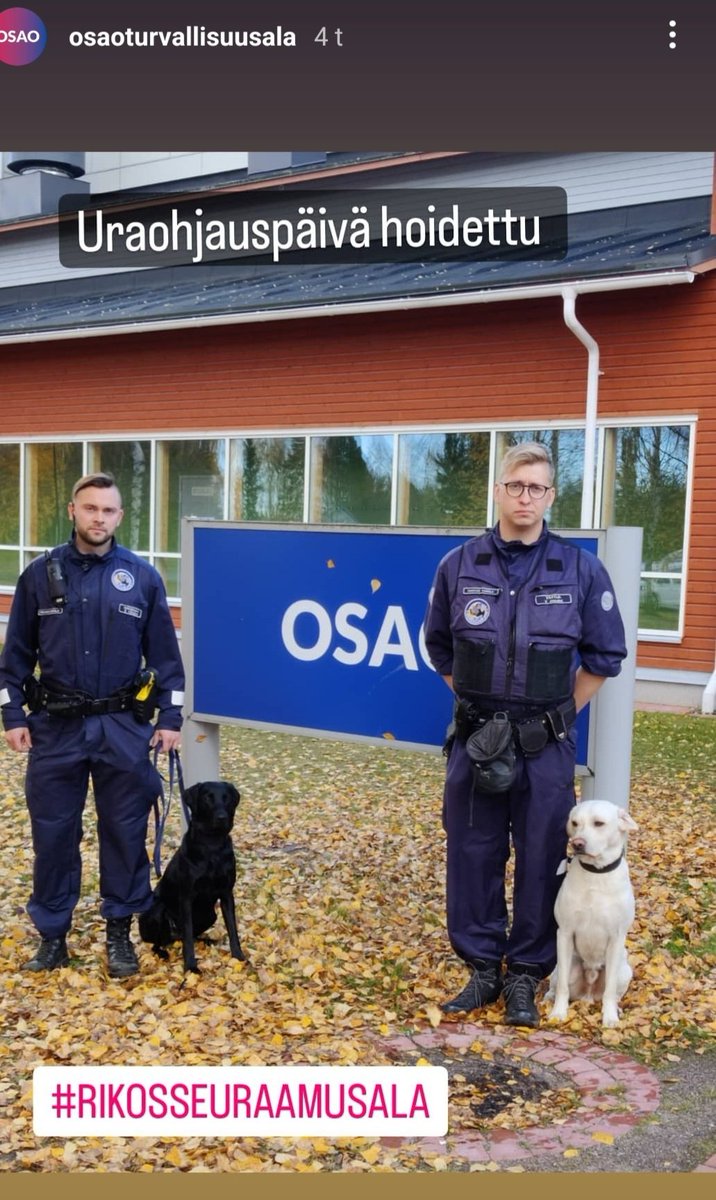 MinttuRautio's tweet photo. Koiraohjaajat #Pelso n ja #Sukeva n #vankila sta kävivät #osao lla Limingassa kertomassa työstään @rikosseuraamus alalla. #uratarina #risellätöissä #valvonta #turvallisuus #vankilakoira t #Aava ja #Körri https://t.co/ZdFHKl6qPe