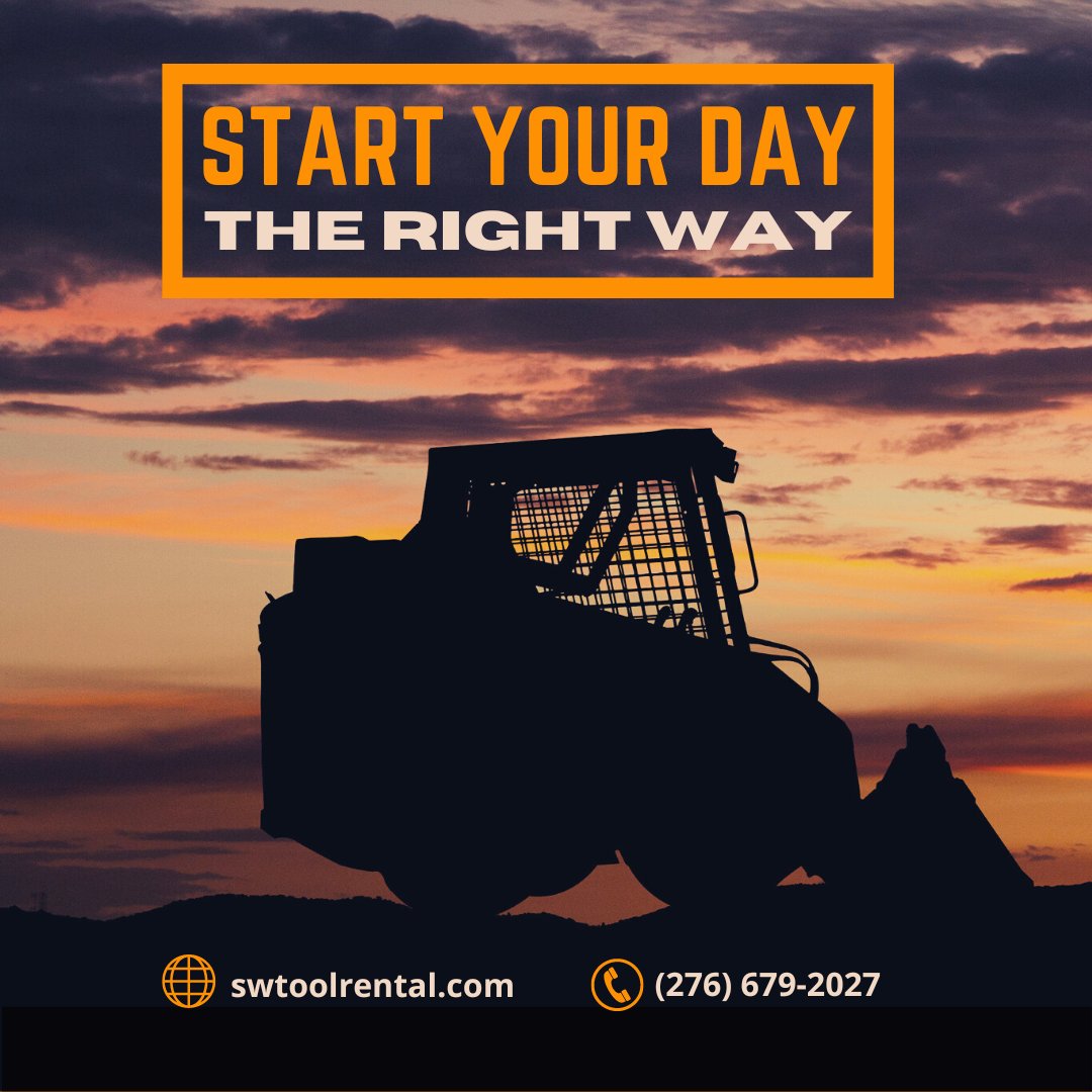 swtool's tweet photo. Start your day the right way with the equipment you need at a great price, giving you the confidence you deserve.

(276) 679-2027

#ToolRental #Equipment #TrackLoader #Dig #Construction #SWVA https://t.co/GghpDA0uR7