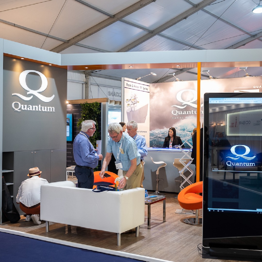 QMStabilizers's tweet photo. We loved our branded stand at the @mys_monaco - it was great to chat all things marine stabilizers with #yachtingenthusiasts. Did you pop by to say hello? 
.
.
.
#ithastobequantum #quantum #quantumteam #quantumstabilizer #yachting #yachtingindustry #superyacht  #monacoyachtshow https://t.co/Kw0HCFV420