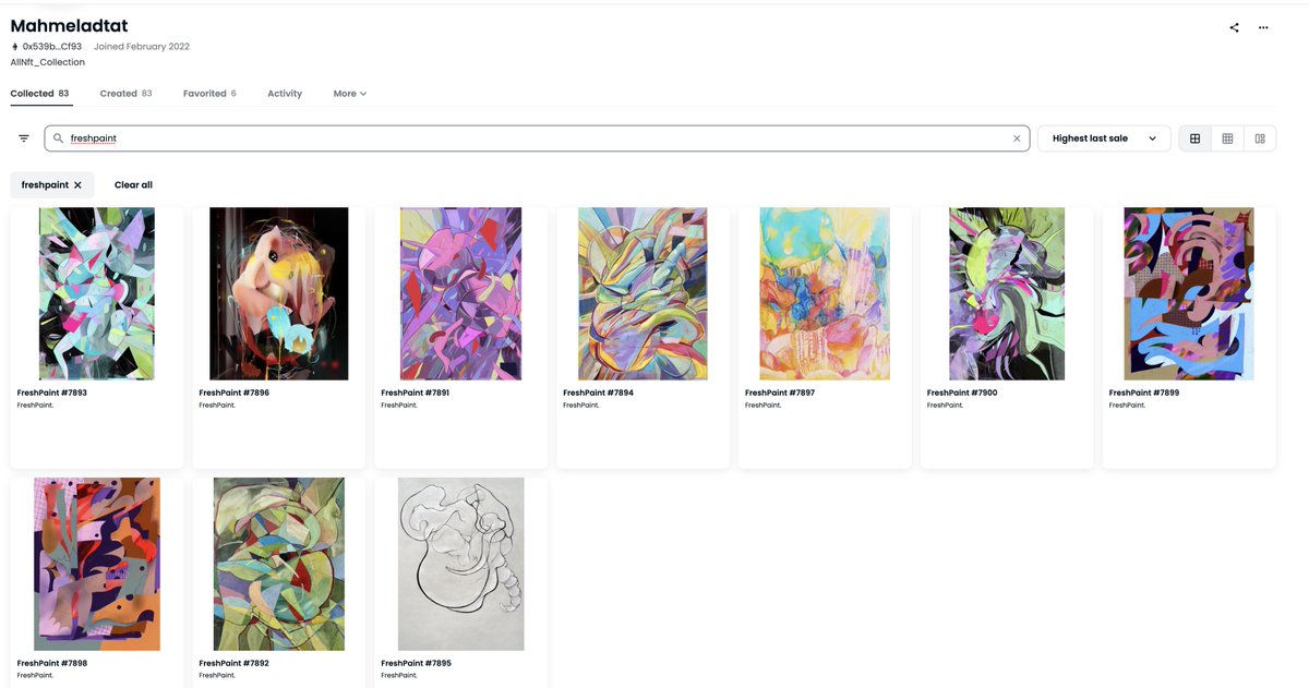 Do me a favor and please report this account on OS, which has copied my works as well as several other artists. 

opensea.io/Mahmeladtat