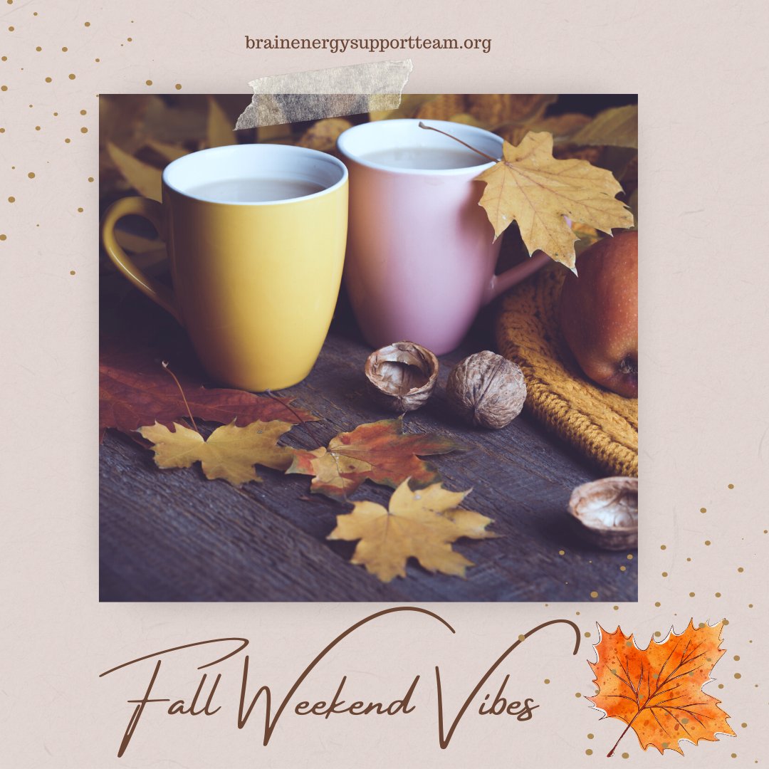 brainenergyteam's tweet image. Here&apos;s to feeling those fall weekend vibes! Thinking of you all and wishing you a relaxing and lovely weekend. 🍂🍁🧡

#EmpowerYourBrain #FallVibes #FallWeekendVibes #ThinkingOfYou #BestWishes