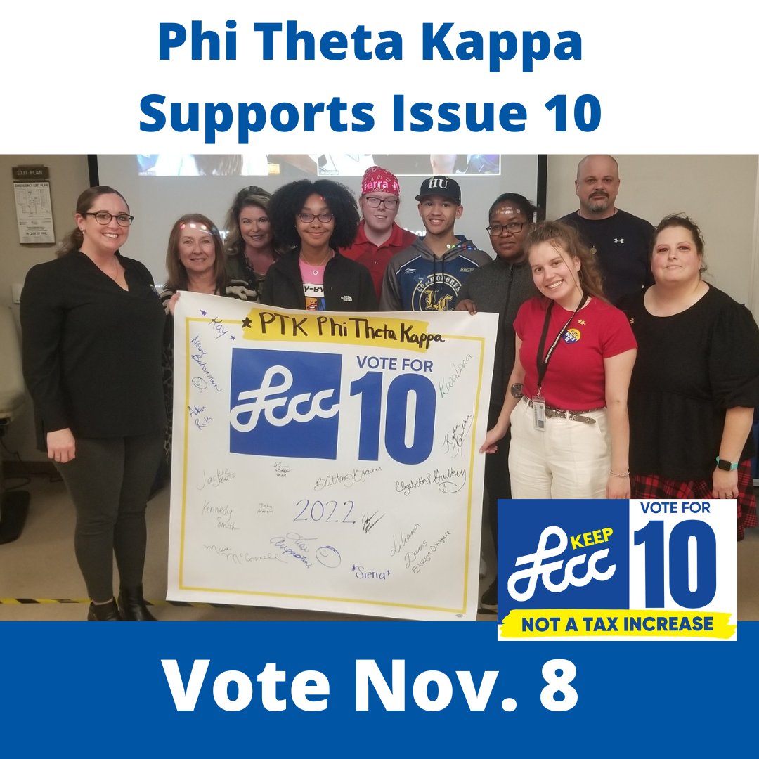 CitizensForLCCC's tweet photo. LCCC's Phi Theta Kappa Honor Society supports Issue 10!

https://t.co/KLPYWsQFXo
#VoteForLCCC #VoteFor10 https://t.co/6icCfNB7c6