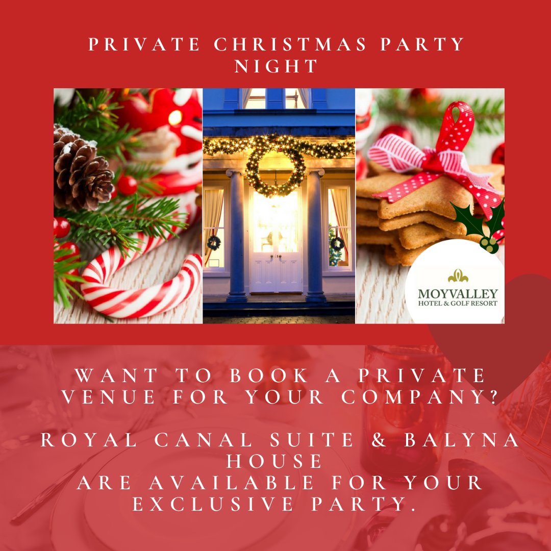Celebrate the festive season with Moyvalley Hotel & Golf Resort. Book your private Christmas Party Now!

👉Contact our dedicated events team 0469548000 or  events@moyvalley.com 

#moyvalleyhotel #kildarehotel #christmasparty #PrivateParty #Christmas2022