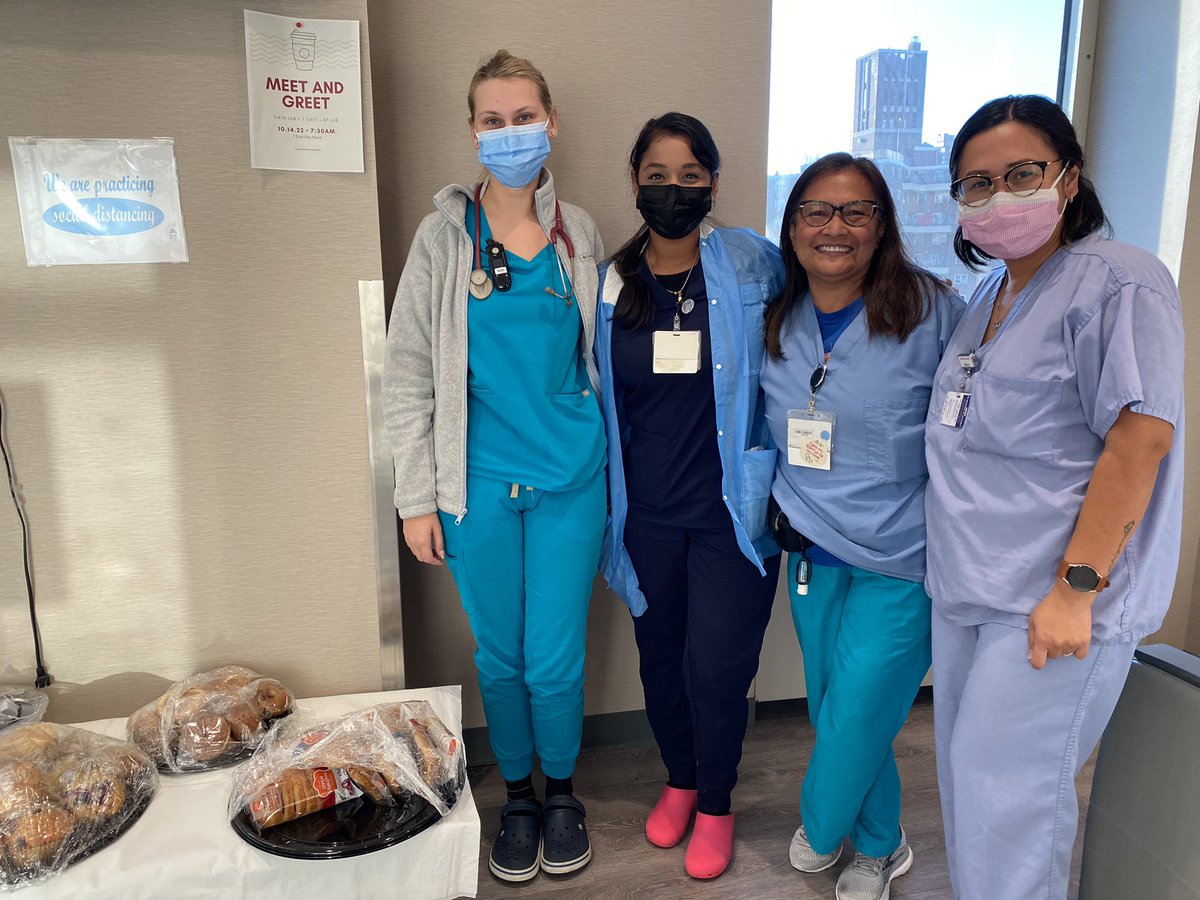 A great start to Friday! Meet and greet with our #CathLab nurses! #teamwork #bettertogether <a href="/JeannieBanton/">Jeannie Banton</a> <a href="/BethOliverVP/">Beth Oliver</a> <a href="/MountSinaiNurse/">Mount Sinai Nurse</a>