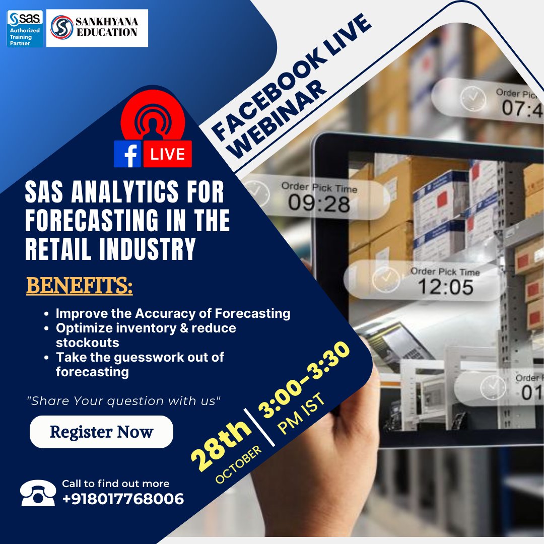 sankhayana's tweet photo. Register your interest here: https://t.co/tvBciKBfMc
#sankhyana #SankhyanaEducation #SAS #forcasting #forcast #retail #analytics #analysis #industrial #industry #BTech #artist #ad #adventure #retail #wholesale #fashion #shopping #business #design #retaildesign #onlineshopping https://t.co/ywFWBk2Fua