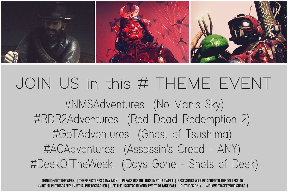 BrianShawREDX's tweet photo. #NMSAdventures (No Man's Sky)
#RDR2Adventures (Red Dead Redemption 2)
#GoTAdventures (Ghost of Tsushima)
#ACAdventures (Assassin's Creed - ANY)
#DeekOfTheWeek (Days Gone - Shots of Deek)
๐๐ธ๐ฅ๐๐ #VirtualPhotograpy https://t.co/Eo8XoN1zzr