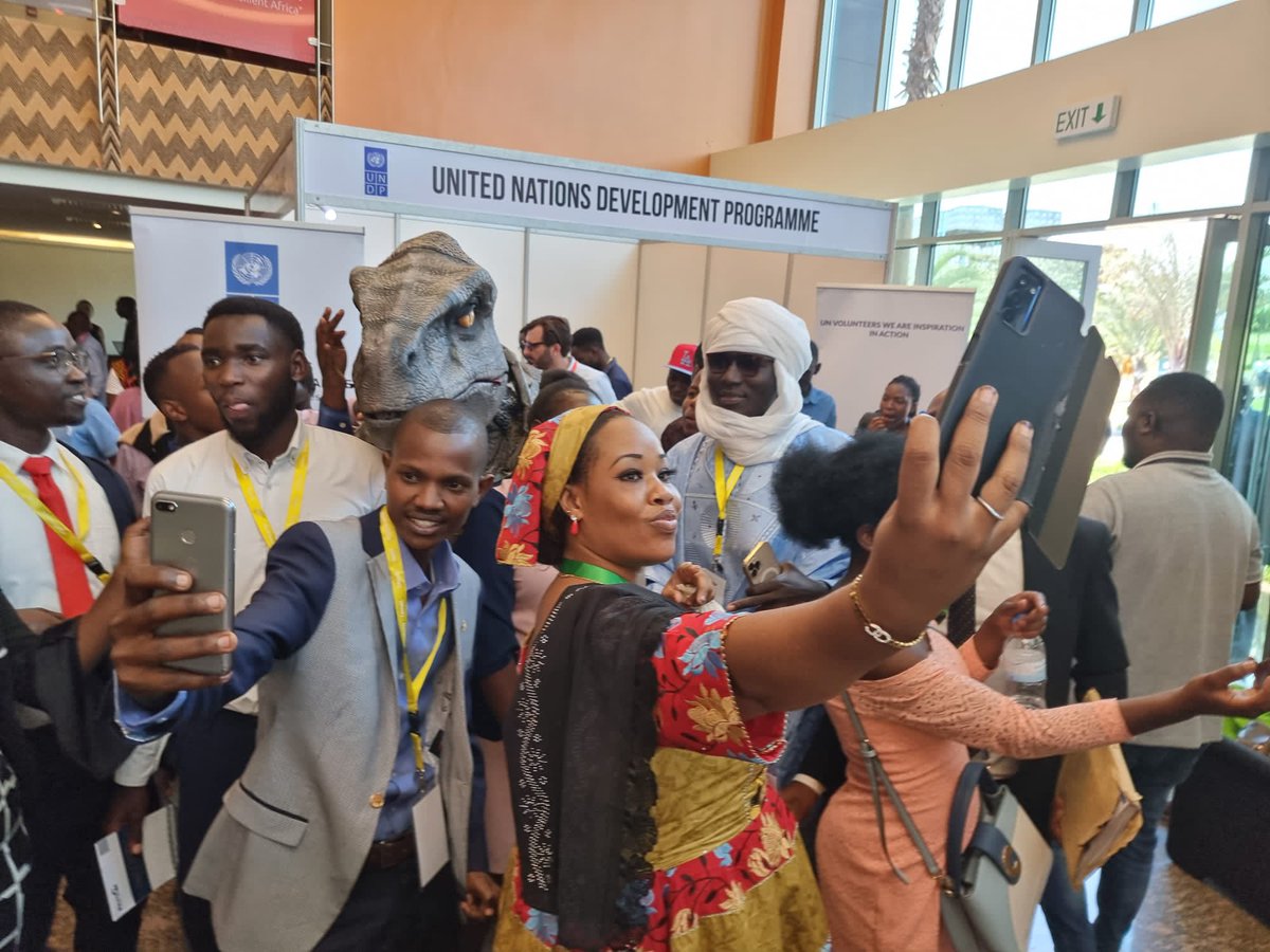 frankiethedino's tweet photo. Inspiring panel discussions and lots of youth connecting at #youthconnekt2022 at the @UNDP booth. #dontchooseextinction https://t.co/eInOGSfPsv