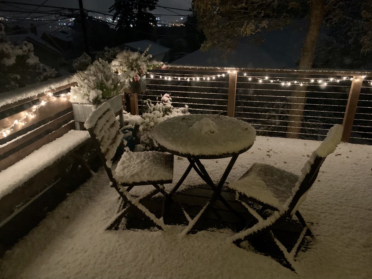 jem2998's tweet photo. Reporting from just east of East Hillside, Duluth. A little over 1.5 inches. #firstsnow #Duluth #ReadyNotReady https://t.co/SRmTJSegi5