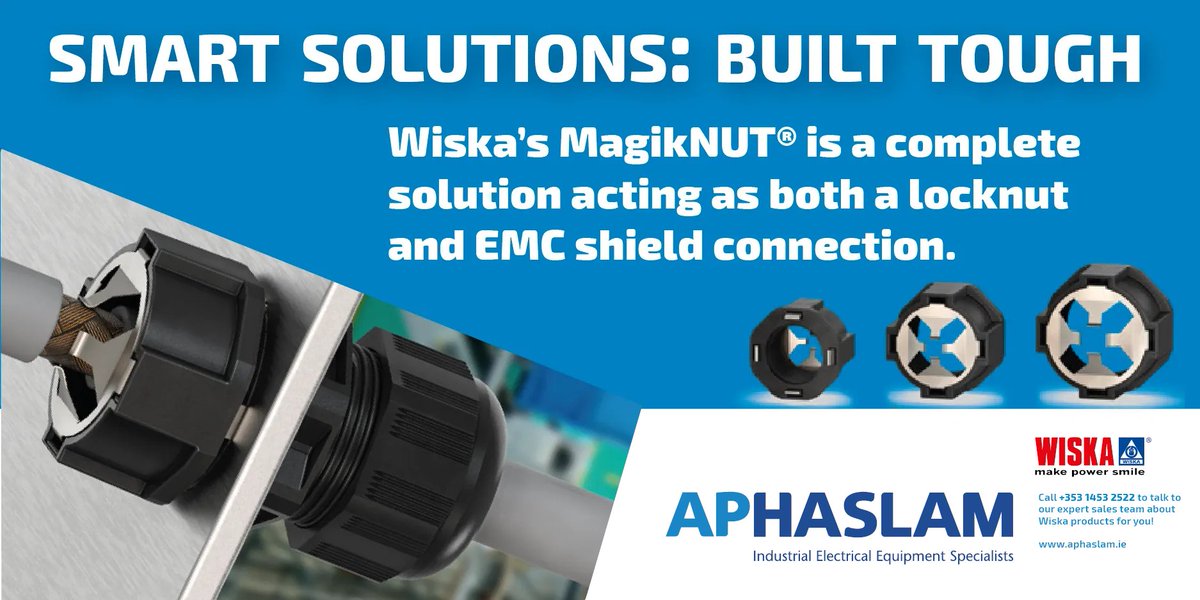 #APHaslam, #Wiska, #Combi, #Combi308, #BuiltforYou, #APHWorkshop, #Electrical, #Construction, #EarthingKit, #Industry, #MagikNUT, #Locknut, #EMC