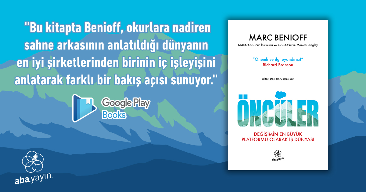 Kitabı satın almak isterseniz: play.google.com/store/books/de…

#aba #abayayin #abayayın #yayın #yayin #yayincilik #abayayincilik #abayayıncılık #googleplaybooks #kitap #yenikitap #öncüler #öncülerkitap #marcbenioff #trailblazer #salesforce #işdünyası #iş #şirket #işdünyasıkitapları