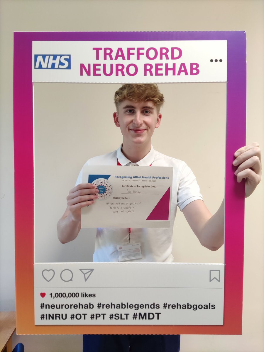InruTrafford's tweet photo. Special recognition to our students Jack, Jade, Grace &amp; Lauren for all their hard work during placement. Great additions to the team 😁🎉🌟 #AHPsDay2022 #AHPsDay #ourfutureworkforce https://t.co/mOfUbQqwdJ