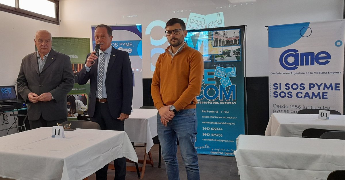 RondasCame's tweet photo. #Ahora desde Concepción del Uruguay en la presentación de la Ronda de Negocios sector Construcción @redcame  junto al CECOM https://t.co/hrYoaWYsDJ