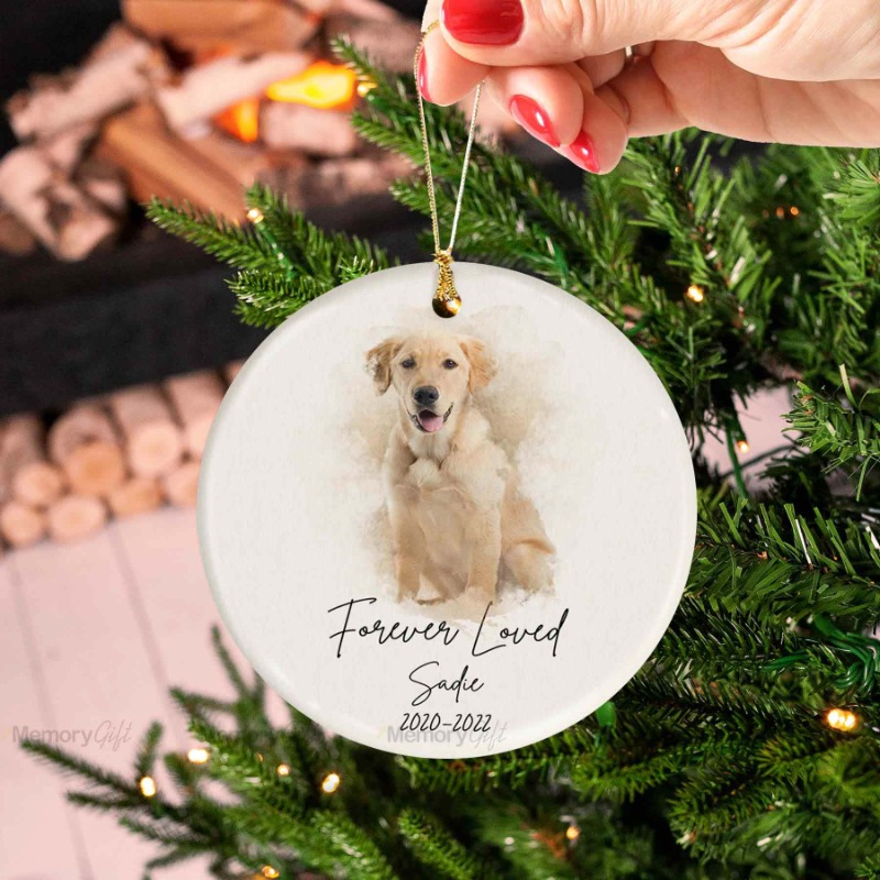 MemoryGiftStore's tweet photo. Dog Ornament Memorial