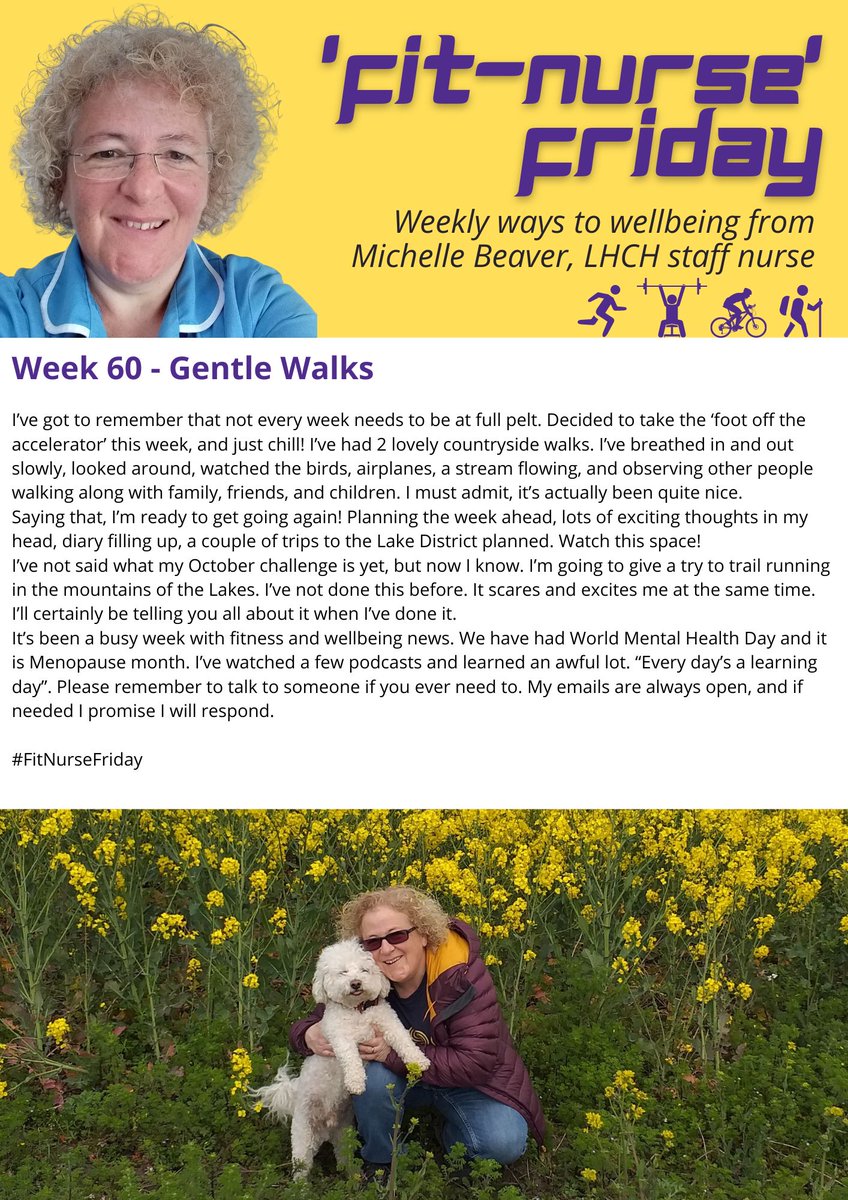 michbv's tweet photo. That time of the week again! Fri-yay! My weekly fitness blog! 
@LHCHFT @CMResilienceHub  
#fitnursefriday #circuits #HIIT #walking #cycling #running #gym #nurselife #nurse #FitnessMotivation #12monthsofchallenges #blog #podcast #colleagues #thisgirlcan #fitness https://t.co/xs4BwOFPzp