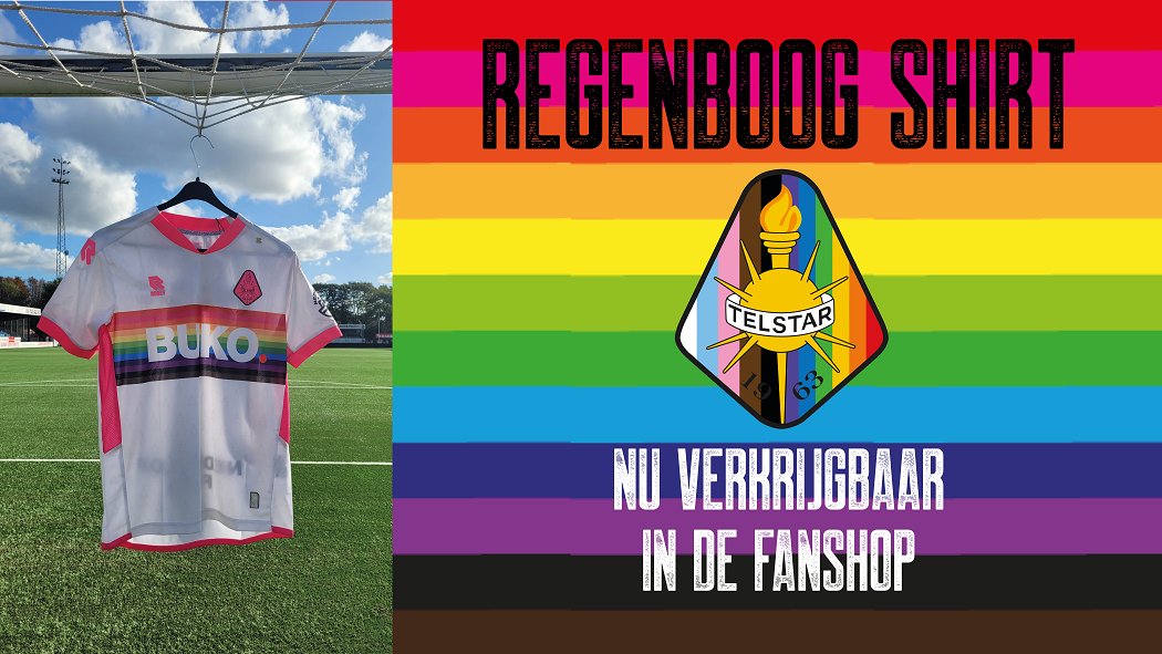 Weer een geweldig collectors item van Telstar! Voor het derde seizoen op rij hebben de John Blankenstein Foundation en Robey een prachtig shirt ontwikkeld in het kader van de #alltogetherchallenge en Coming Out Day 2022.

Scoor jouw exemplaar op ap.lc/p9QyC