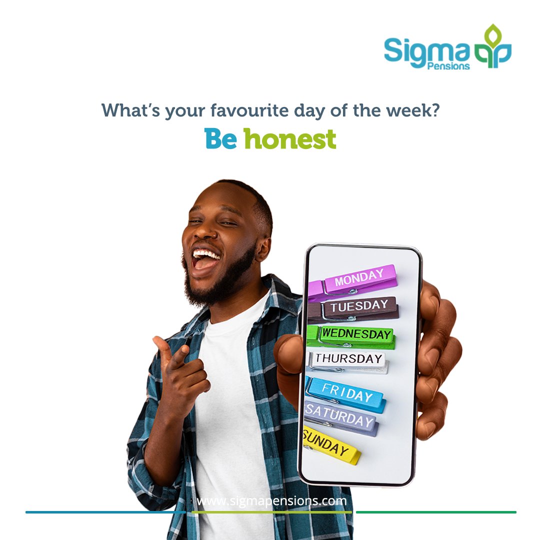 access_arm's tweet photo. Tell us in the comment section below. What day of the week do you enjoy the most?
#TGIF #SigmaPensions https://t.co/CInDLrdpNr