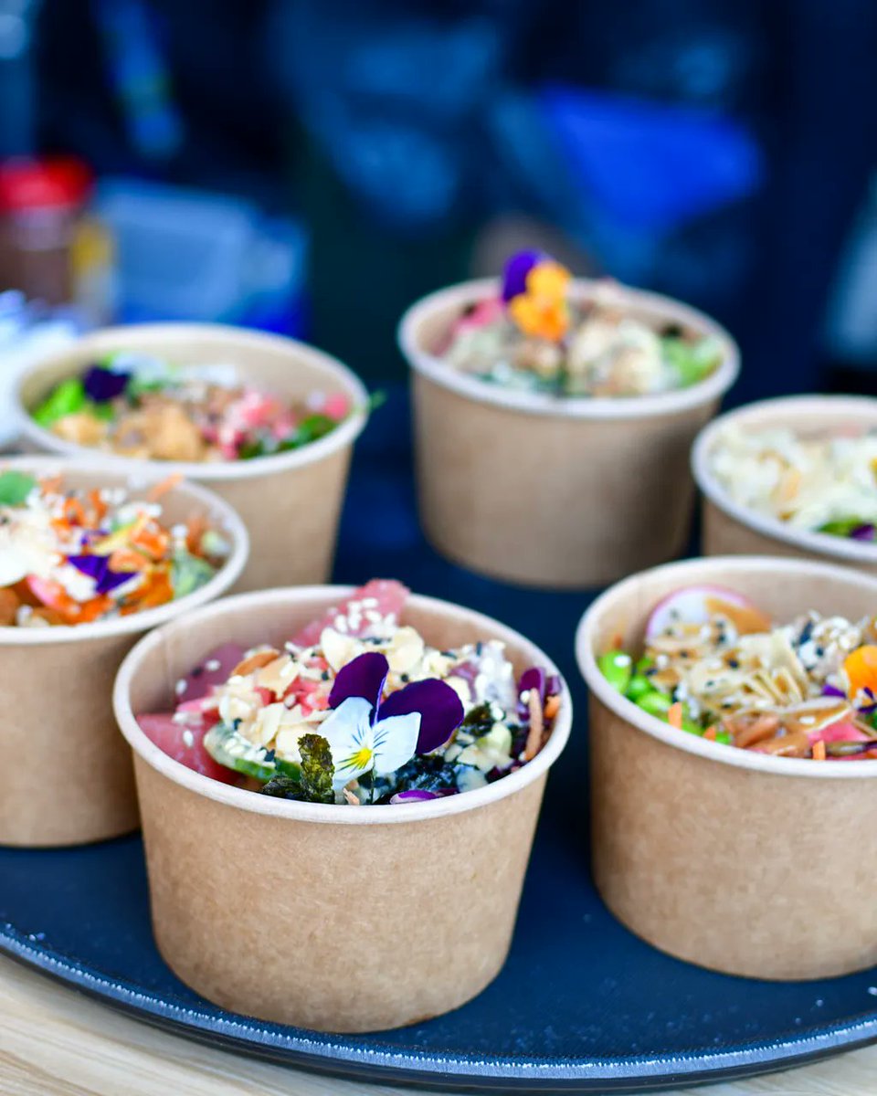 Some mini poké bowls from an event a while back! Find out more about LOKI POKÉ catering 👉 buff.ly/3TdkGUa