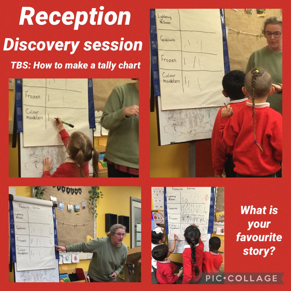 cashprimary's tweet photo. How amazing are reception? Not only can they tell us their favourite stories but they are also making their own marks on our tally chart. #discoverytime #reception https://t.co/oNSWkQTMZR