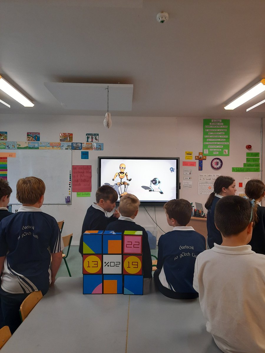 GclochNa's tweet photo. Tá Rang 5 ag baint suilt as Seachtain na Matamaitice. https://t.co/QPDY22SnEy