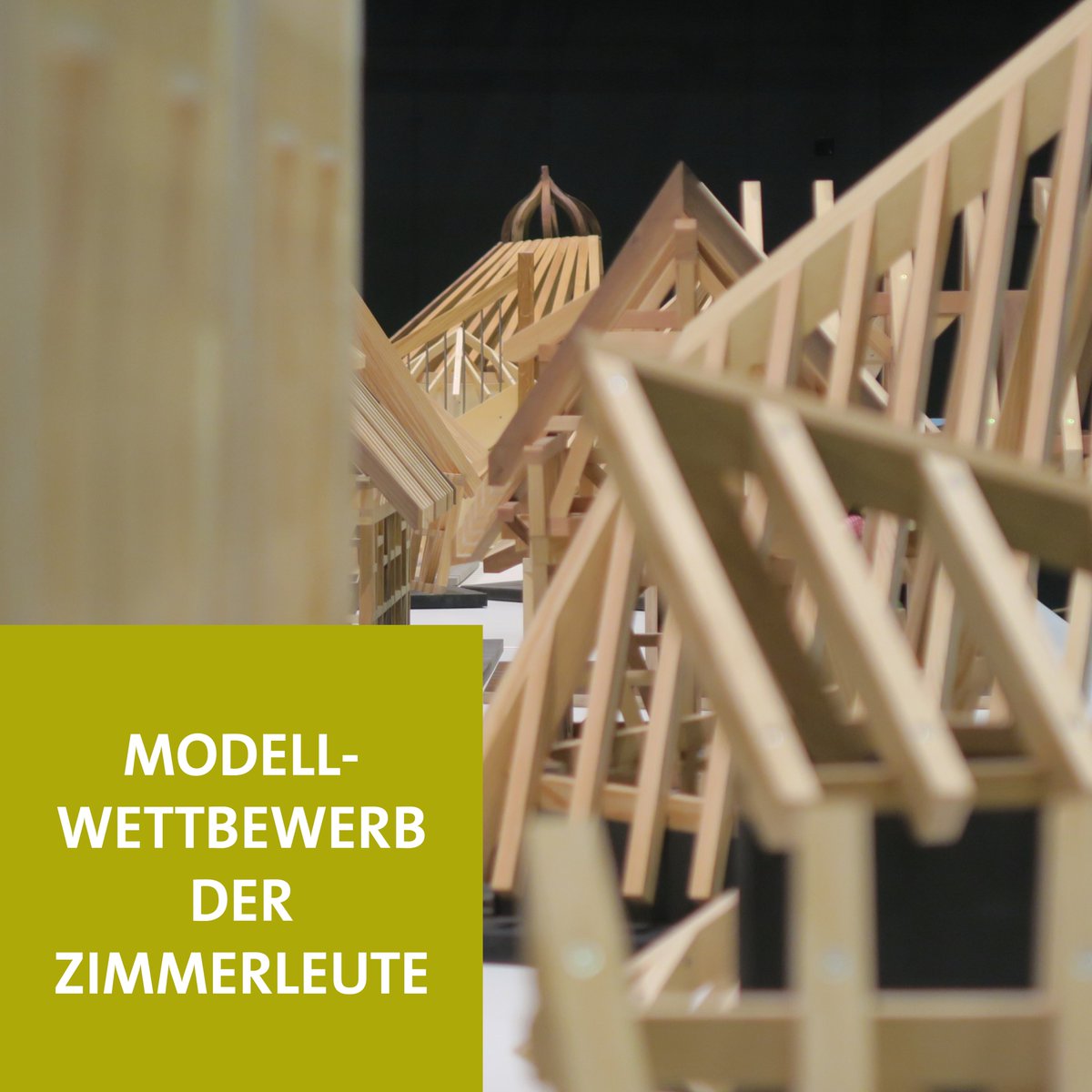 Holz_MesseBasel's tweet photo. Beim Modellwettbewerb der Zimmerleute stellen angehende Zimmerinnen und Zimmermänner ihr Können unter Beweis – schauen Sie sich die besten Modelle aus den regionalen Lehrlingswettbewerben der Sektionen an der Holz an. #zimmerleute #modellwettbewerb #HolzBasel #holzmesse https://t.co/vMUqo1c7LV
