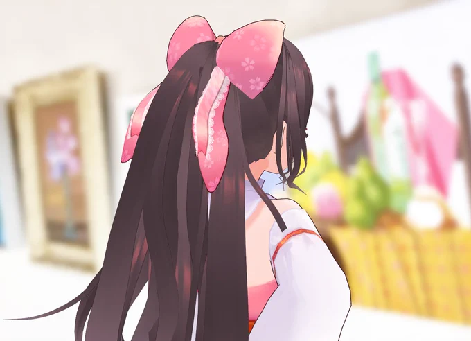 あとこれがマイナーアプデしたおりさやちゃんのリボン(3D仕様) 
