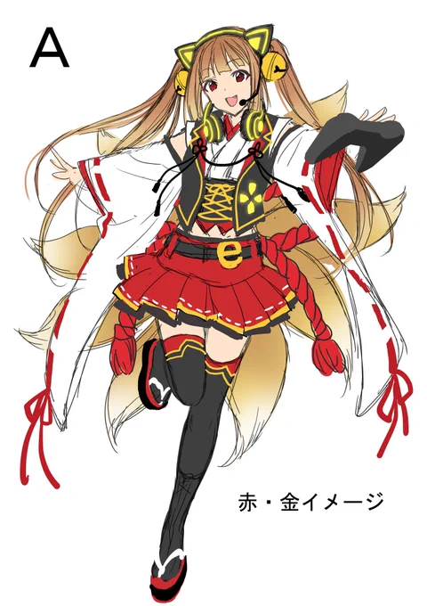 実はカラーサンプル案が何パターンかありました。「eスポーツらしさ」というところで、ブルー系を入れたいなと思いC案がベースになりました。九尾の狐モチーフは公式様からのご指定です。 