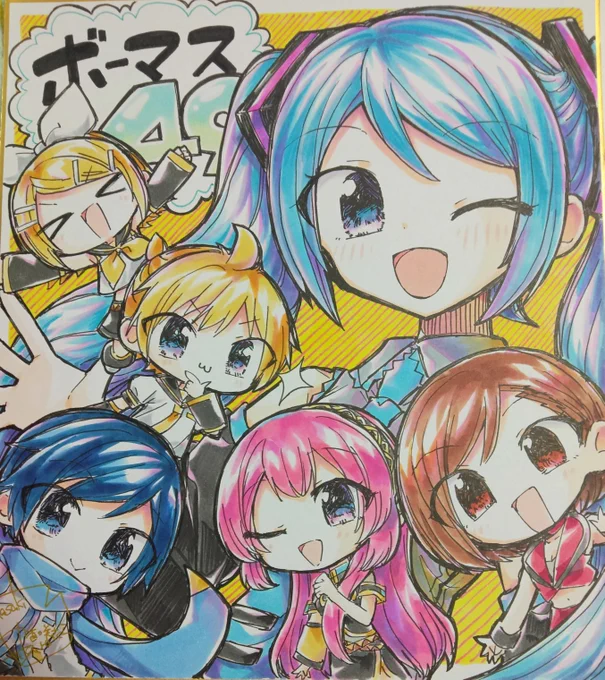 ボーマス49の抽選用に一発描きしました#ボーマス 