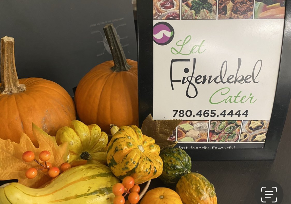 Meetings go much better with food.  Sandwiches Soups Salads and of course Pie. #yeg #yegfood