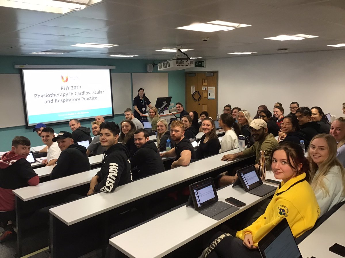 AliceFranklinTU's tweet photo. Great introductory lecture for our BSc (Hons) Physiotherapy Year 2 students, lots of engaging discussions #AHPsDay #TUAHPsDAY @TeesUniSHLS https://t.co/HgqYHEjZ72