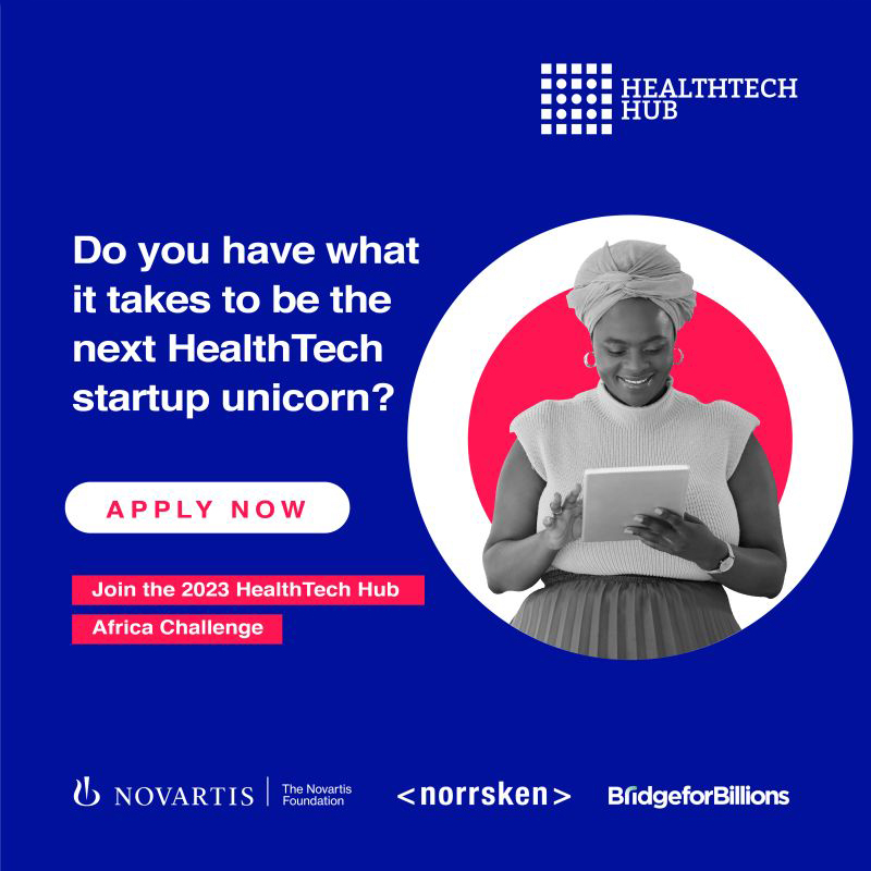 NovartisFDN's tweet photo. Apply by October 23 to join our next cohort of African startups. 

Our 2022 cohort of 30 startups from 10 African countries raised over $7M in 6 months, reached 600K people on the continent, and created 100 new jobs. Do you think you can contribute? 

@NorrskenEA @Bridge4Billions
