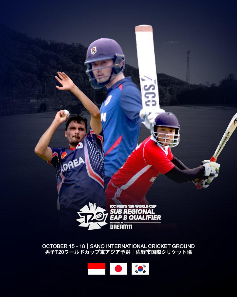 Japan boys are ready to take on Indonesia and Korea in the T20 World Cup East Asia qualifiers starting in Sano tomorrow. 
#JapanCricket