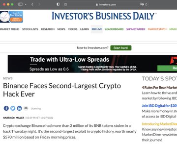 Wrong headlines. We need to improve quality of "news".
#pinksale #nft #crypto #nftcommunity #nftcollector #ethereum #cryptocurrency #opensea #bitcoin #blockchain #gambling #bet #casino #sportsbetting #NFL #sports #football #TwitchCon #stake #degen