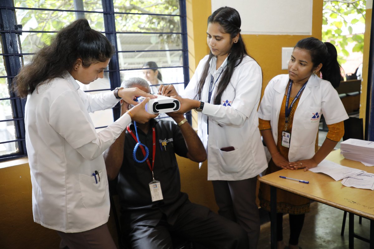 Department of Optometry, Acharya Institute of Allied Health Sciences on October 12, 2022, organised a free eye screening camp in association with InSight eye clinic and opticals on the occasion of “World Sight Day”.