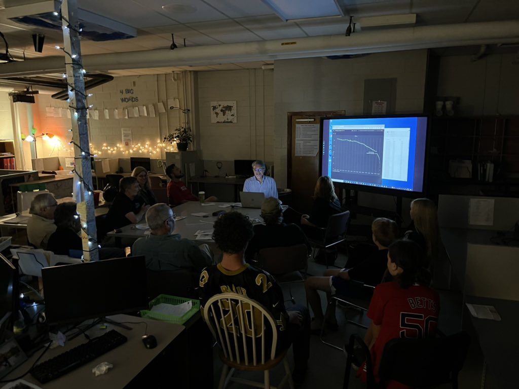 toddlivesay's tweet image. Last night #RamSat students and mentors had a final meeting reviewing the last pictures and reentry data. Rammy was a beast to the end, sending data until internal temps reached over 360degrees! @goethert @orpsef @ORNL @y12nsc @ORSchools @dr_hollycross @RMSortn