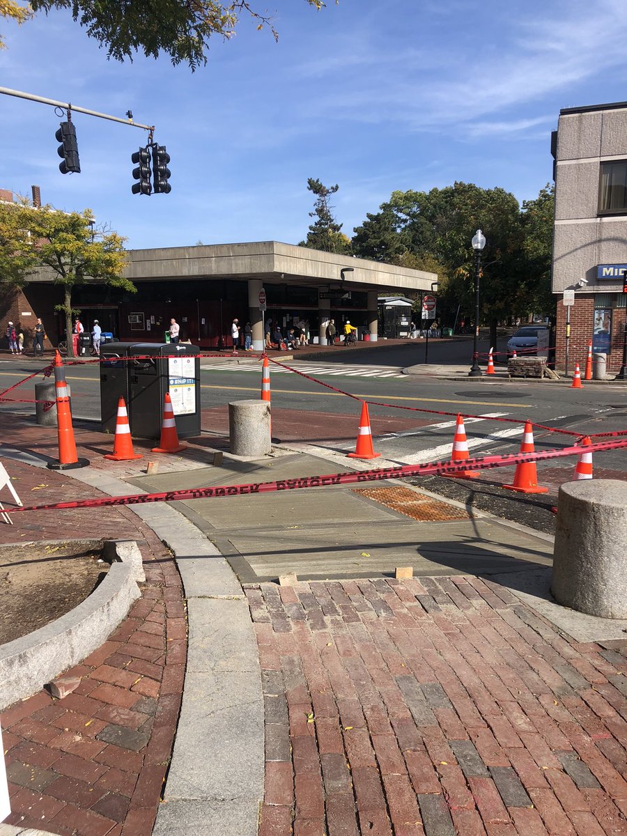 Some good progress shots on the new Davis Sq accessible ramps.