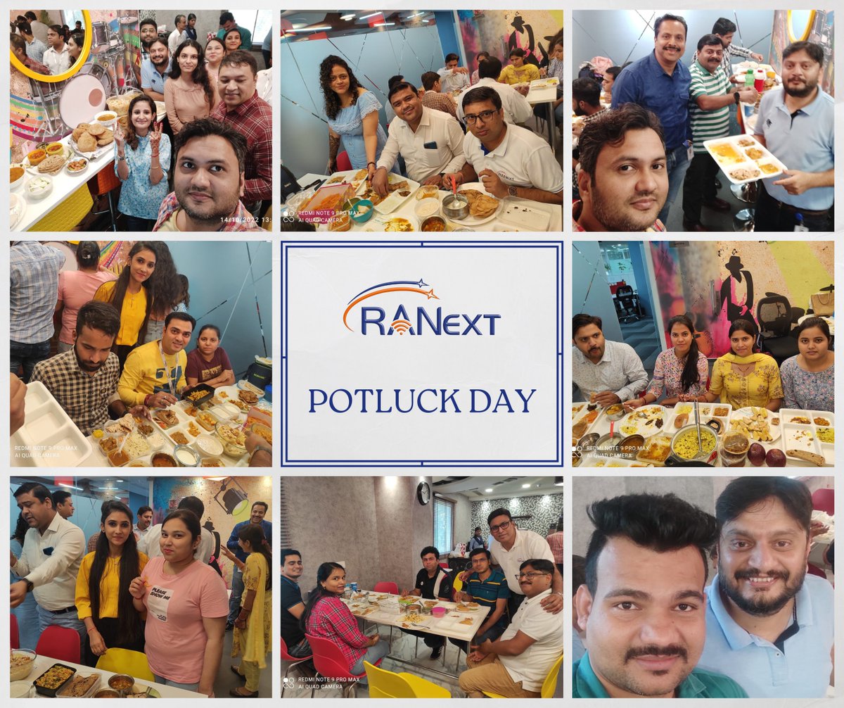 RANextOfficial's tweet photo. Diwali festivities began with potluck!
@RANextOfficial | @gopasha | @nileshjain01
#Potluckatranext #potluckfeast #potluckday #momentsthatmatter #bondingoverfood #funatwork #lifeatranext #potluck #Diwali2022 #Diwali https://t.co/k9GbmS6Ks2