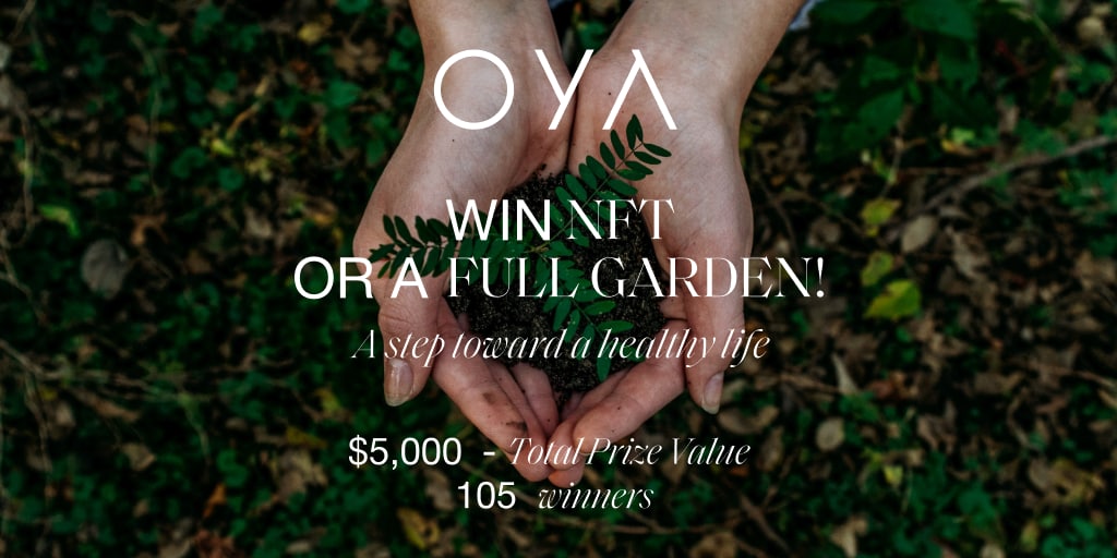 airdropblogs's tweet photo. 💥Airdrop: OYA 

💰Rewards
- 1st Prize in the raffle - The EVE
- 2nd place - Seedling Kit
- 99 random users will receive WL spots
- 3 random will get NFTs ~$1,000

🔗Airdrop Link: https://t.co/Skjb9SPXqk

- Distribution date: end of Nov.

Website: https://t.co/UG82RYTCgm https://t.co/dvI29acg7D