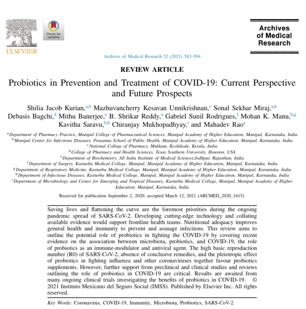 🦠 #Probioticos y prevención #COVID #LongCOVID 
🚨 Es Importante varias marcas y productos que tienen probióticos 

🧵 con PREGUNTAS Y RESPUESTAS 

pubmed.ncbi.nlm.nih.gov/36030115/
