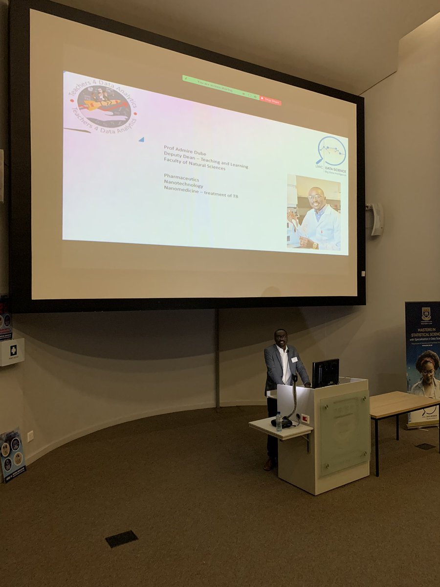 zafanz's tweet image. Prof Admire Dube from @UWConLine welcoming the teachers at Teachers4DataAnalytics event using #SASDataFly