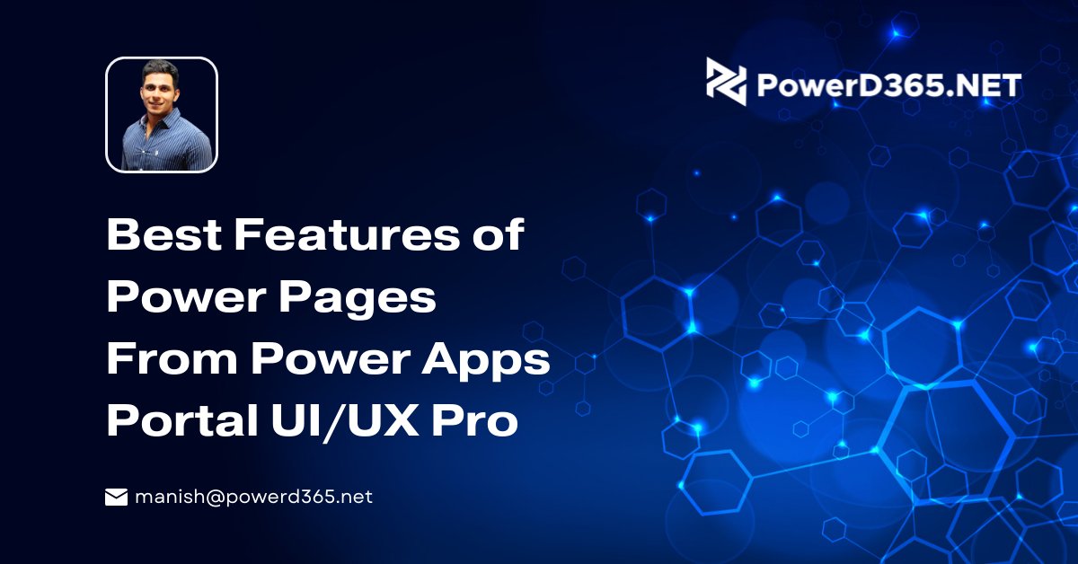 man3esh's tweet image. Read My Blog: Best Features of Power Pages From Power Apps Portal UI/UX Pro

Microsoft Has Made Drastic Changes To Its Power Apps, This Post Will Help You Learn The Best Features Of Power Pages Using Power Apps Portal UI/UX.

powerd365.net/best-features-…

#Dynamics365 #Microsoft