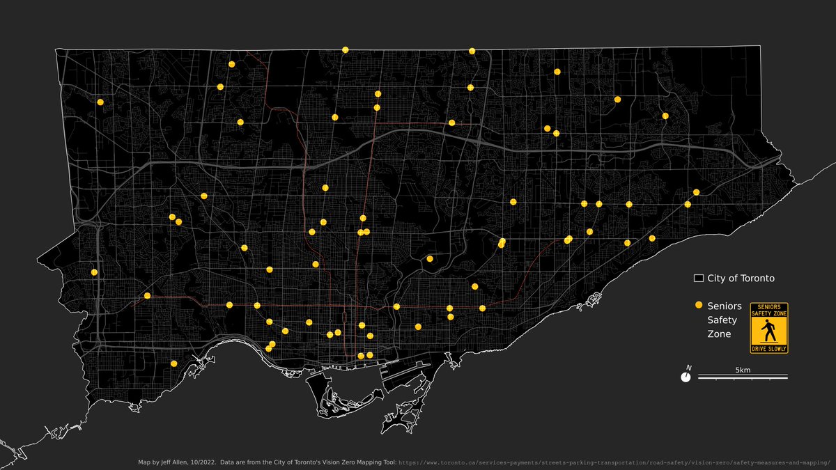 map of Senior Safety Zones in the City of Toronto

(locations were sourced from the City’s vision zero mapping tool)