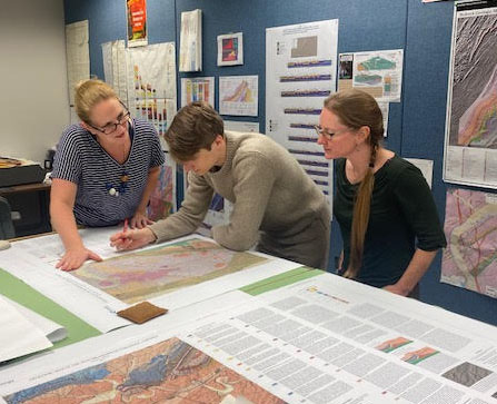 VAGEOL's tweet photo. Happy #EarthScienceWeek, today is #GeologicMapDay! The process of making a geologic map involves a lot of work, both in the field and back in the office. @Virginia_Energy has hundreds of geologic maps available for the public to download for free here: https://t.co/NoasDKOuGr https://t.co/MZEgOJTXvc