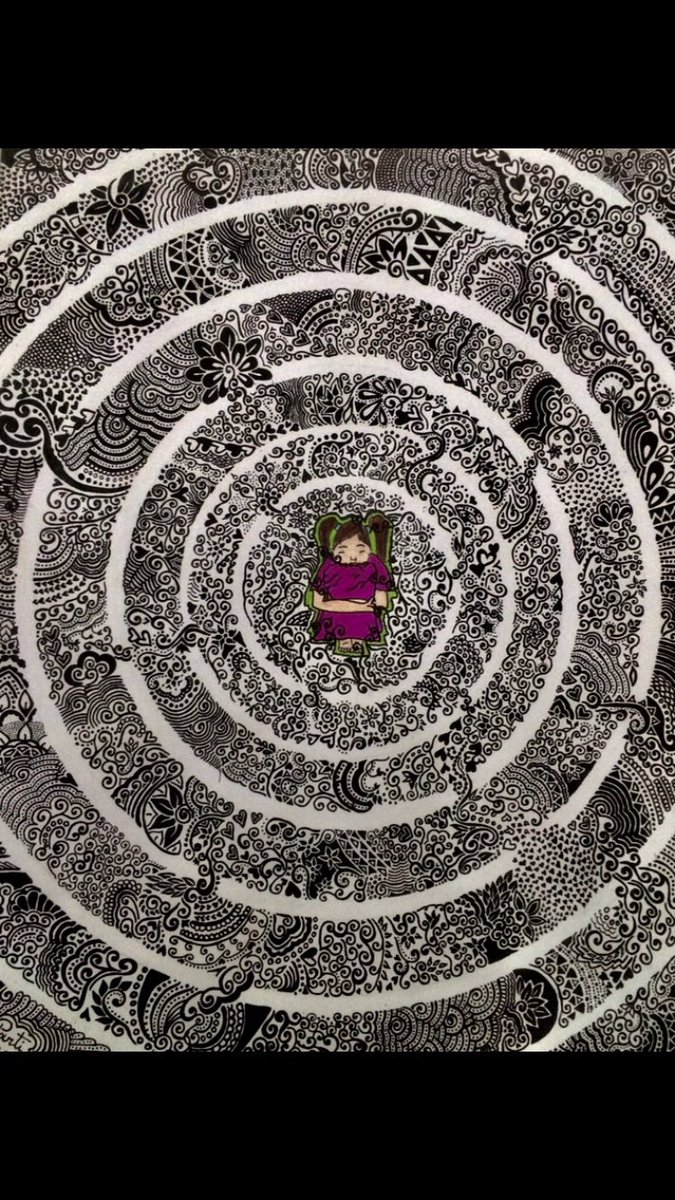 Partisanal1's tweet photo. The black maze….
“There is hope, even when your brain tells you there isn’t.” ― John Green
Happy international mental health day
#internationalmentalhealthday #mentalhealth #fear #maze #zendoodle #doodle #braindoodle #blackandwhite #creative #artwork #inkdoodle #cansonpaper https://t.co/IEyWoghI40